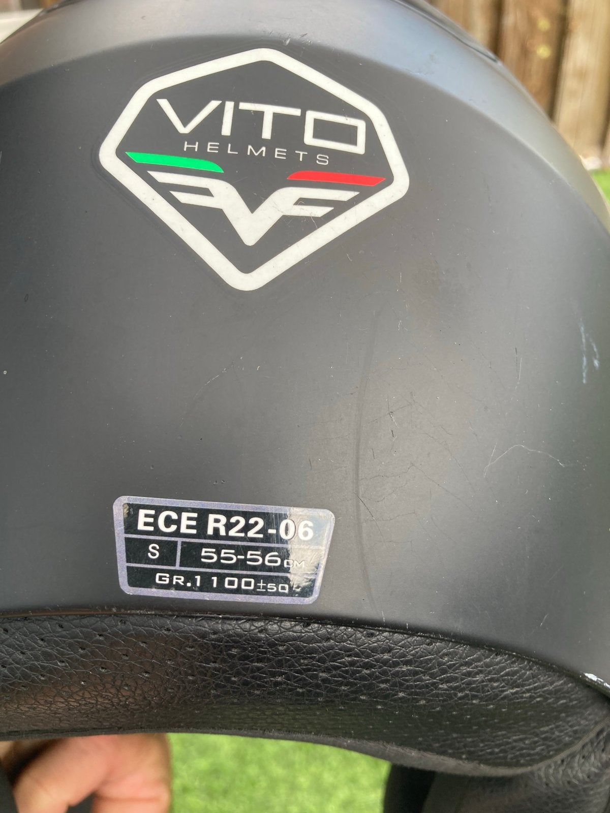 Vito Helmets Scooterhelm Mat Zwart Maat S, Ophalen, Gebruikt, S, Heer of Dame