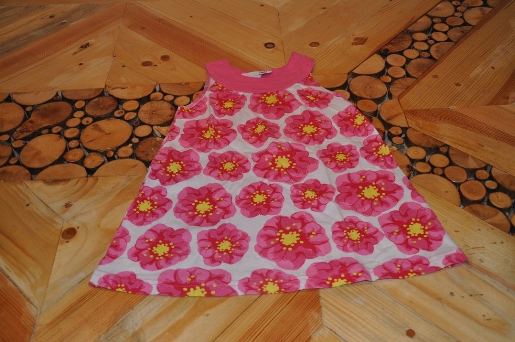 Nieuw roze/wit bloemenjurkje H&M 86/92, Kinderen en Baby's, Babykleding | Maat 86, Meisje, Jurkje of Rokje, H&M, Nieuw