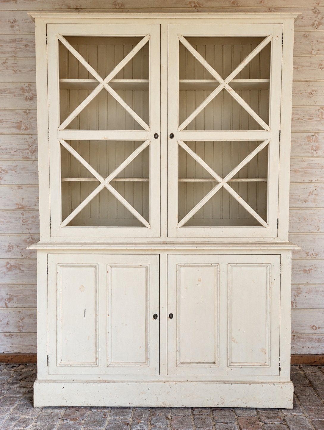 Antieke buffetkast/dressoir met vitrine, Ophalen