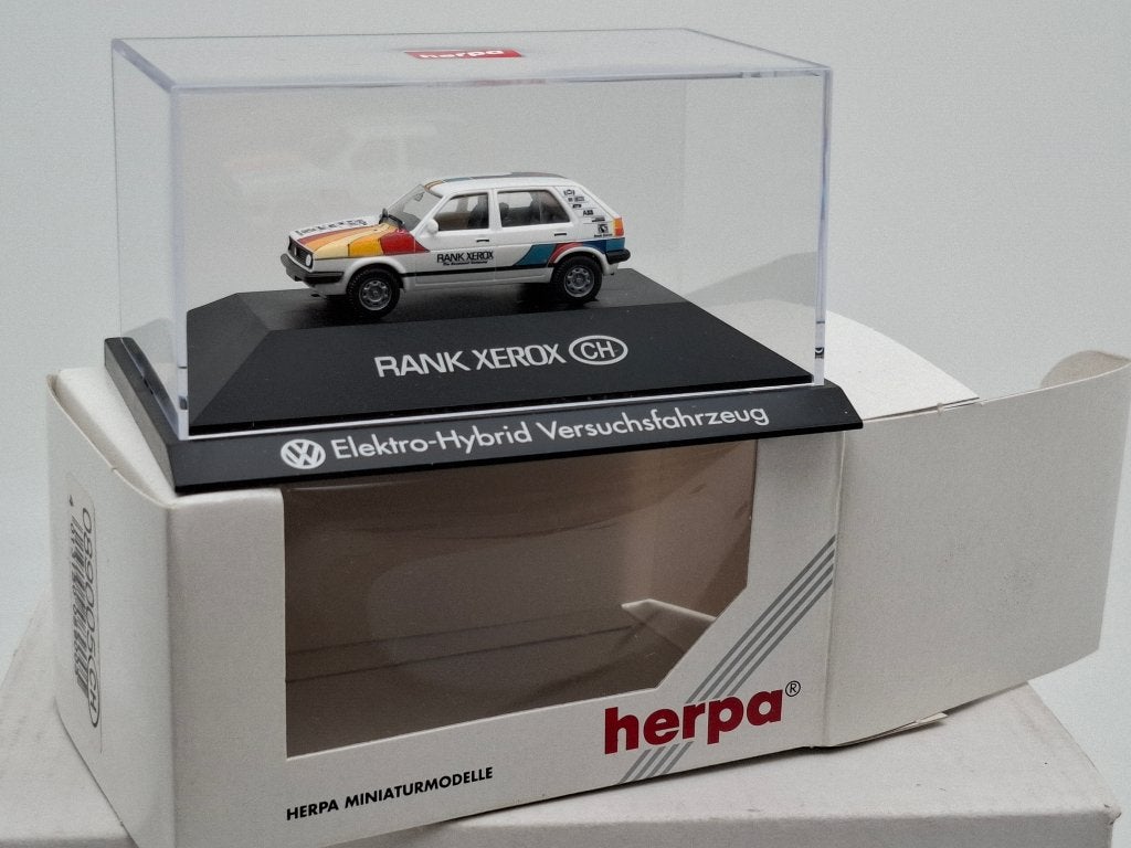 VW Golf II  Rank Xerox - Herpa 1/87, Verzenden, Zo goed als nieuw, Auto, Herpa