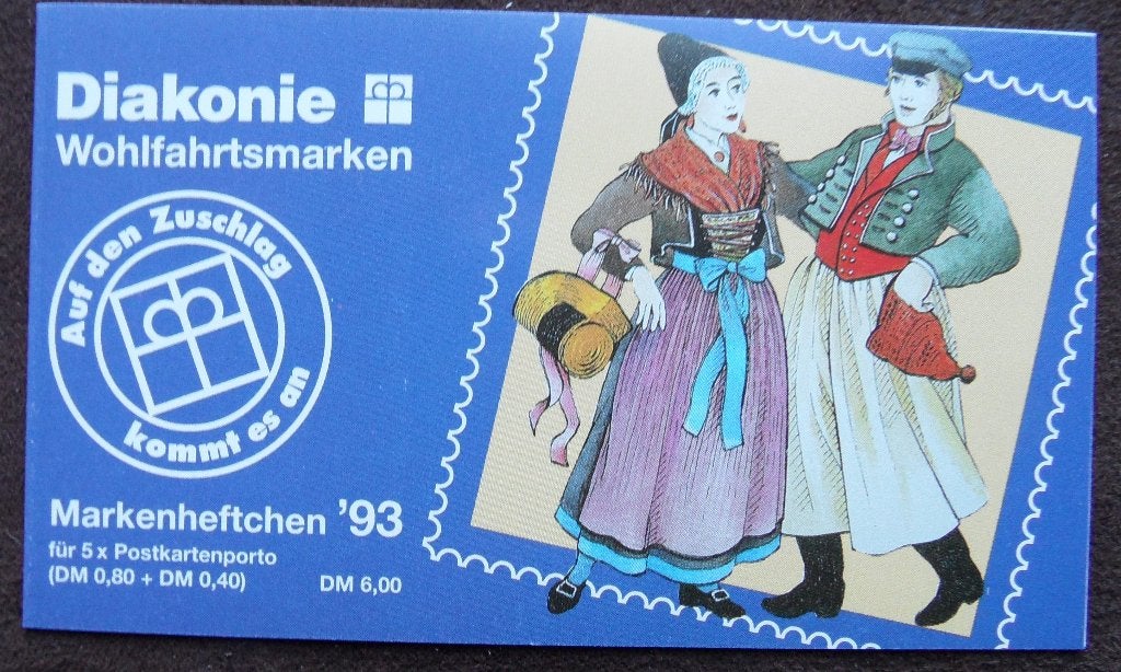 Postzegelboekje Duitsland – Diakonie hulpverlening 1993 DB, Postzegels en Munten, Ophalen of Verzenden, 1990 tot heden, Postfris
