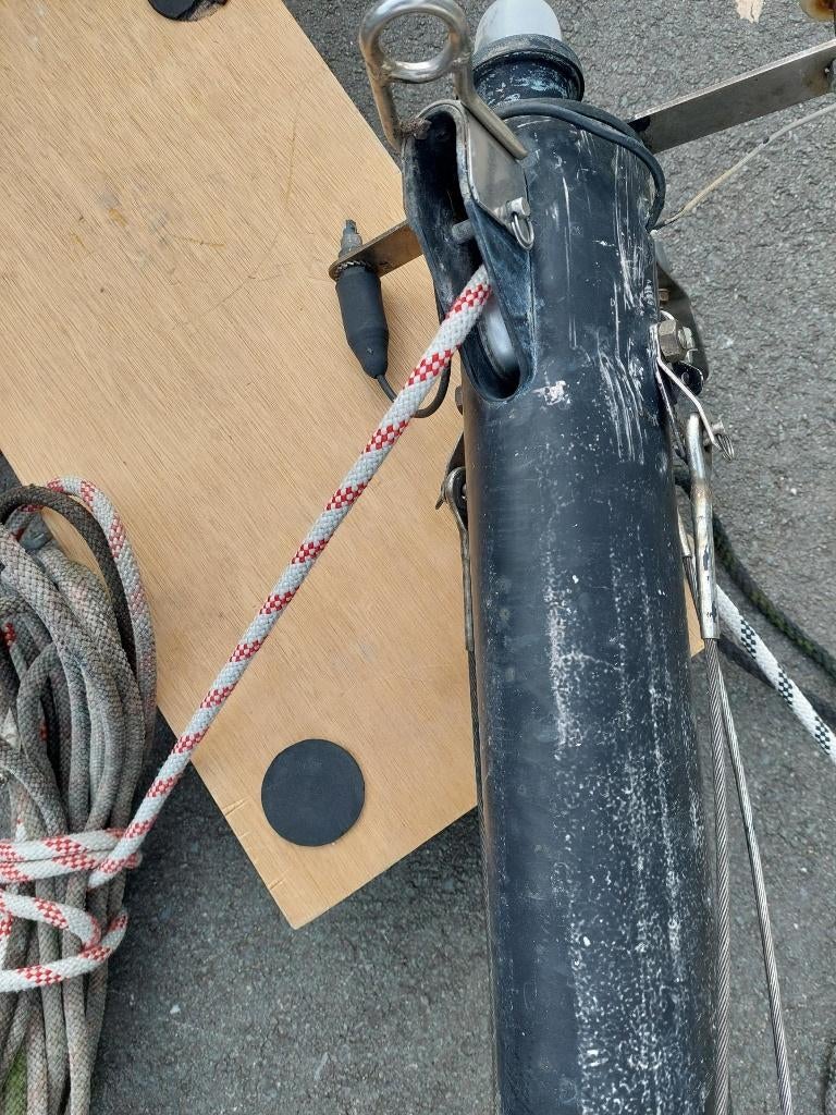 Mast aluminium 857 cm, Ophalen, 6 meter of meer, Gebruikt, Overige typen