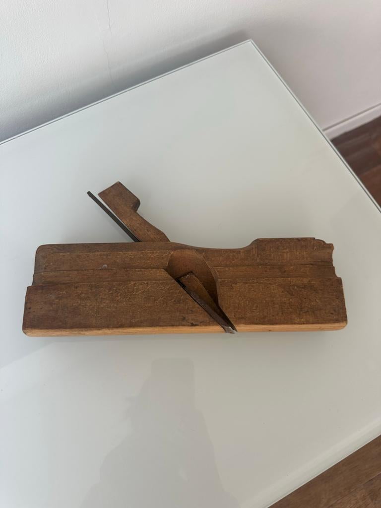 Antieke houten profielschaaf / sierlijstschaaf, Antiek en Kunst, Antiek | Gereedschap en Instrumenten, Ophalen of Verzenden