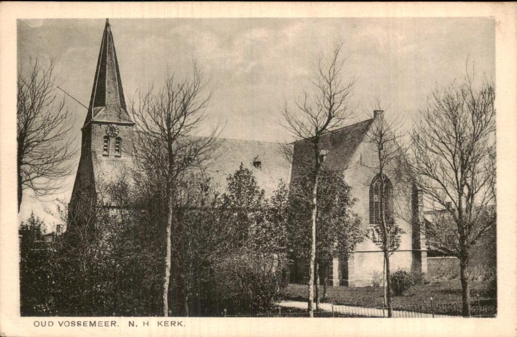 Oud Vossemeer - N.H. Kerk - exterieur, Ophalen of Verzenden, 1920 tot 1940, Ongelopen, Zeeland