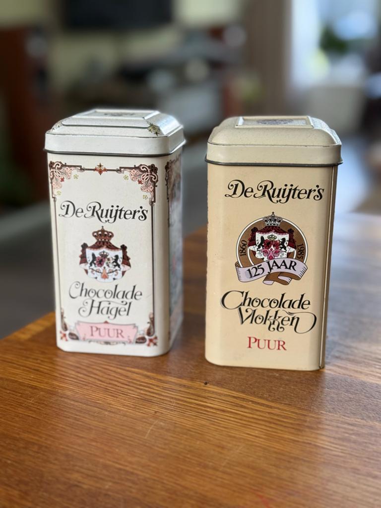 Vintage De Ruijter's Blikken - Hagel & Vlokken, Ophalen of Verzenden, Gebruikt, Overige, Overige merken