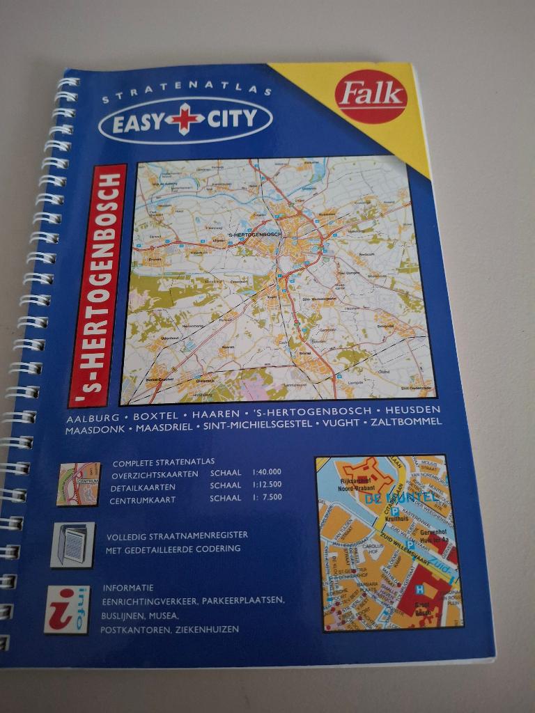 Easy city, stratenatlas, 's Hertogenbosch, Boeken, Atlassen en Landkaarten, Gelezen, 2000 tot heden, Landkaart, Nederland