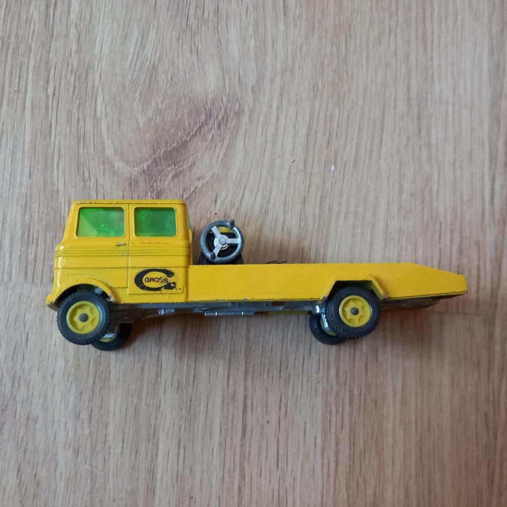 Vintage Siku sleepwagen / takelwagen - Geel, Ophalen of Verzenden, Gebruikt, 1:50 tot 1:144