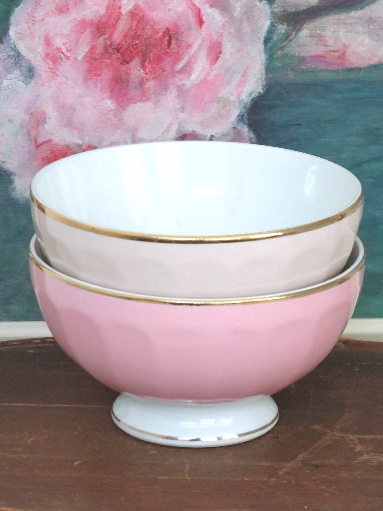 Franse spoelkom M.D.L. – zalm (pastel), Antiek en Kunst, Ophalen of Verzenden