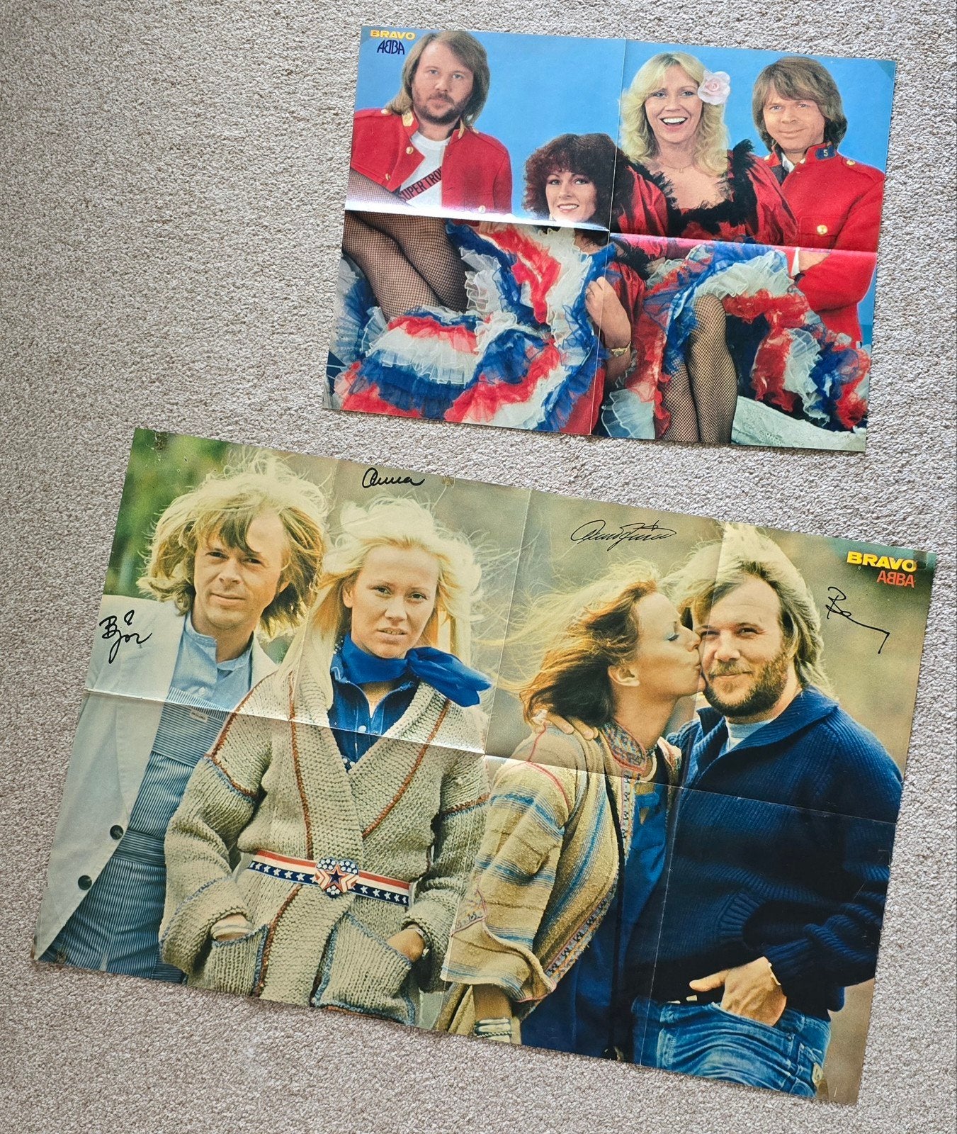 2 vintage ABBA posters, Verzamelen, Ophalen of Verzenden, 1960 tot 1980, Overige onderwerpen