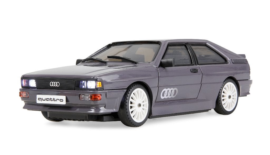 Audi quattro 1980 Onroad/Drift with Gyro 4WD 1/28 RTR Grey, Verzenden, Nieuw, Overige schalen, Auto onroad