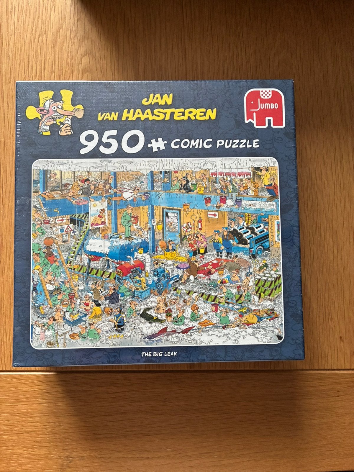 Nieuw in seal jan van haasteren the big leak 950 stukjes, Ophalen of Verzenden, 500 t/m 1500 stukjes, Nieuw, Legpuzzel