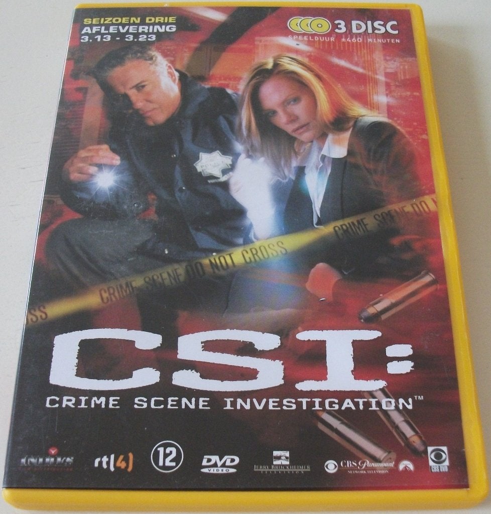 Dvd *** CSI *** 3-Disc Boxset Seizoen 3: Afl. 13 - 23, Engels, Misdaad, Nederlands, Ophalen of Verzenden