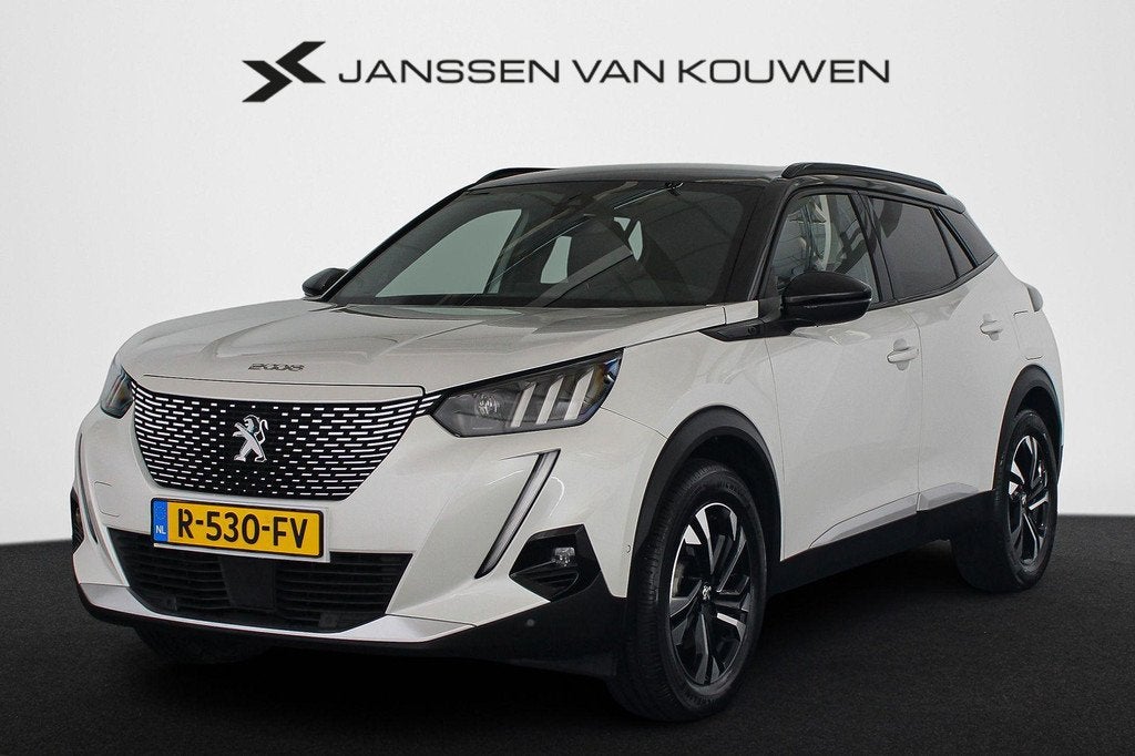 Peugeot e-2008 EV GT 50 kWh Apple CarPlay Keyless Achteruitr, Auto's, Peugeot, 330 km, Gebruikt, Leder en Stof, Wit