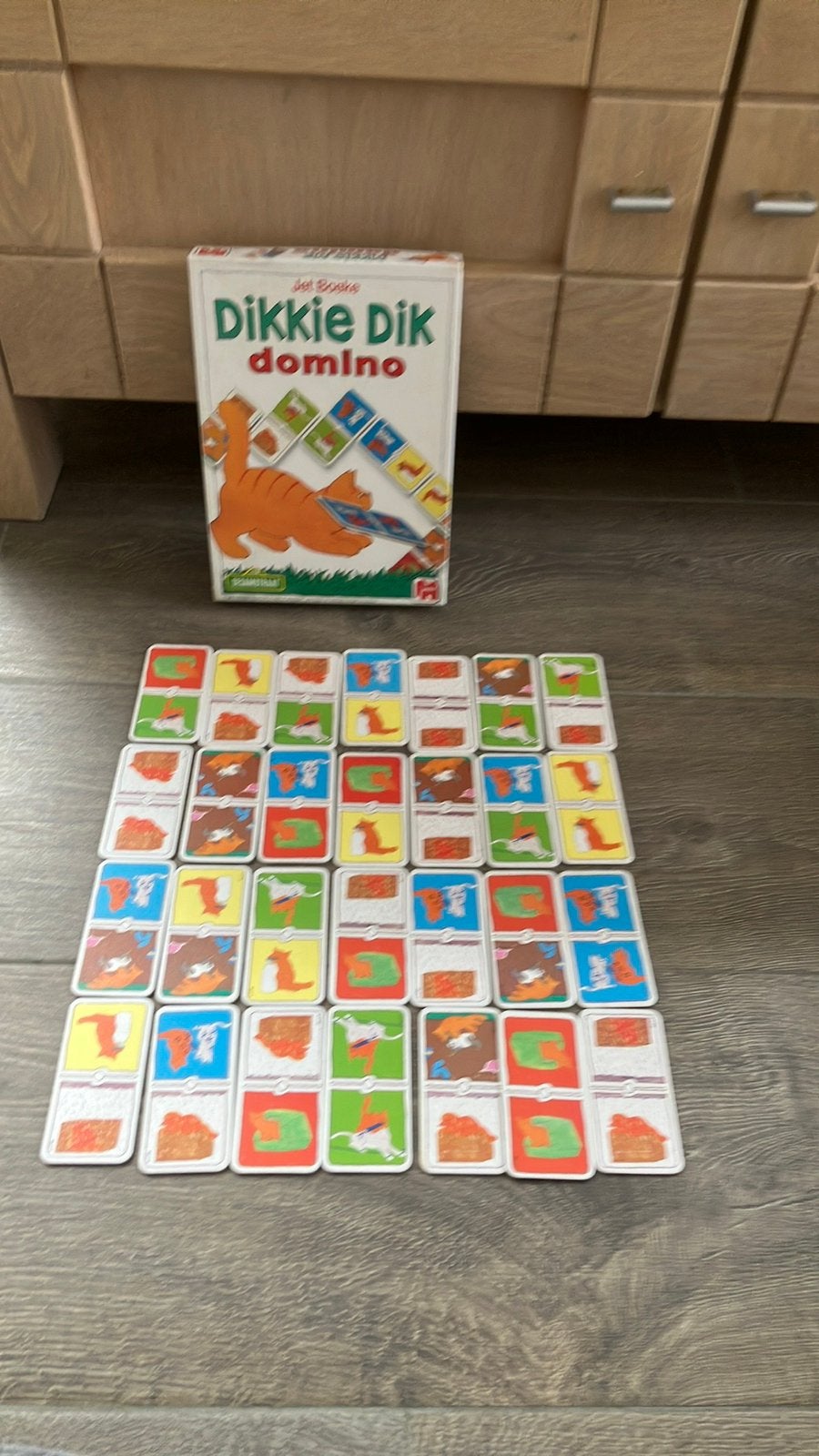 Dikkie Dik domino Jet Boeke Jumbo 3+, Ophalen of Verzenden, Gebruikt