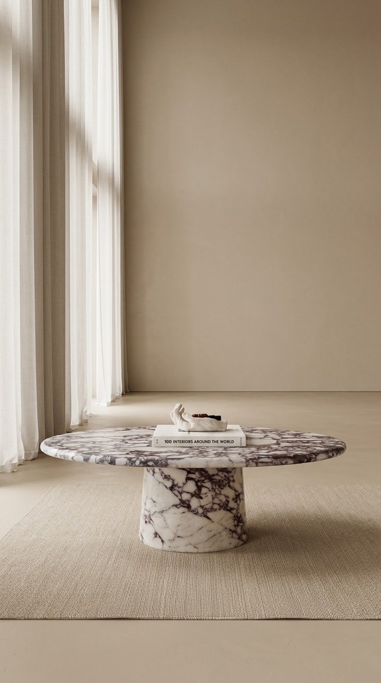 Calacatta Viola Marmeren Salontafel - Italiaans Design, Ophalen of Verzenden
