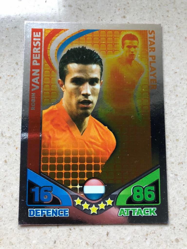 Topps Match Attax WK 2010 Robin van Persie 2x, Ophalen of Verzenden, Zo goed als nieuw, Overige sporten, Spelerskaart