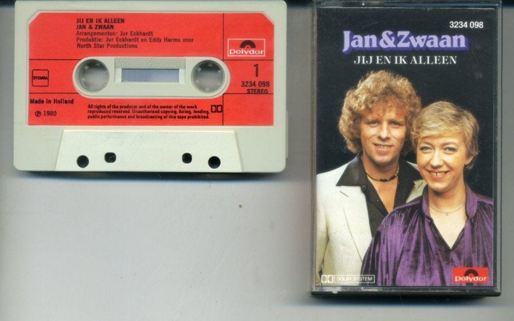 Jan & Zwaan – Jij En Ik Alleen 12 nrs cassette 1980 ZGAN, Cd's en Dvd's, Cassettebandjes, 1 bandje, Ophalen of Verzenden, Zo goed als nieuw