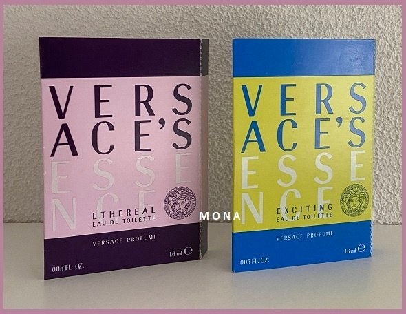 VersacesEssence set 2 parfum samples proefjes testers, Verzenden, Nieuw, Proef of Tester, Gevuld
