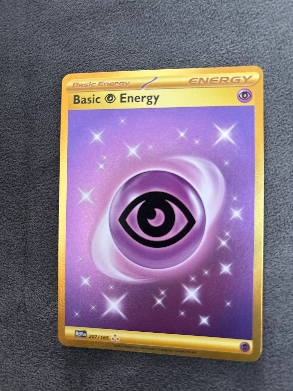 Pokémon-Gouden Psychic Energy 207/165 - Scarlet & Violet 151, Hobby en Vrije tijd, Verzamelkaartspellen | Pokémon, Ophalen of Verzenden