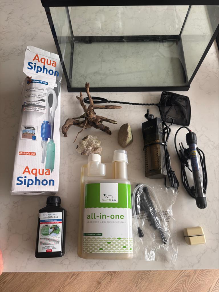 Platy 25 liter aquarium compleet, Dieren en Toebehoren, Vissen | Aquaria en Toebehoren, Ophalen, Leeg aquarium