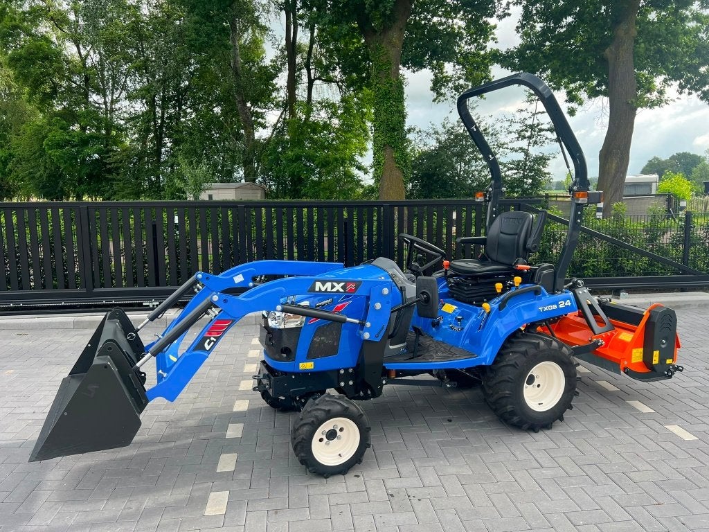 Iseki TXGS 24 minitractor / trekker + MX C1 frontlader, Ophalen, Grondbewerking