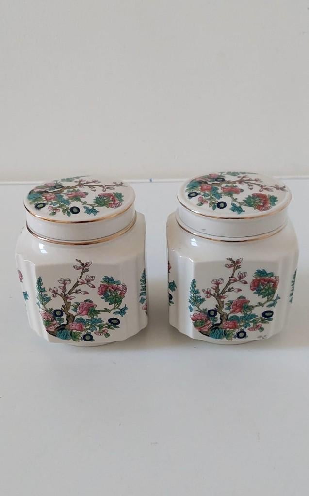 2 Japanse vintage voorraad potten pot porselein, Eu, Eu, Overige typen, Ophalen of Verzenden