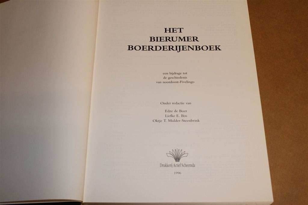 Het Bierumer Boerderijenboek, Ophalen of Verzenden, Zo goed als nieuw