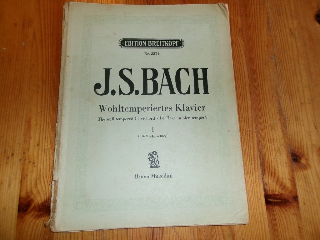 J.s. Bach - das wohltemperierte klavier band 1, Gebruikt, Klassiek, Ophalen of Verzenden, Artiest of Componist
