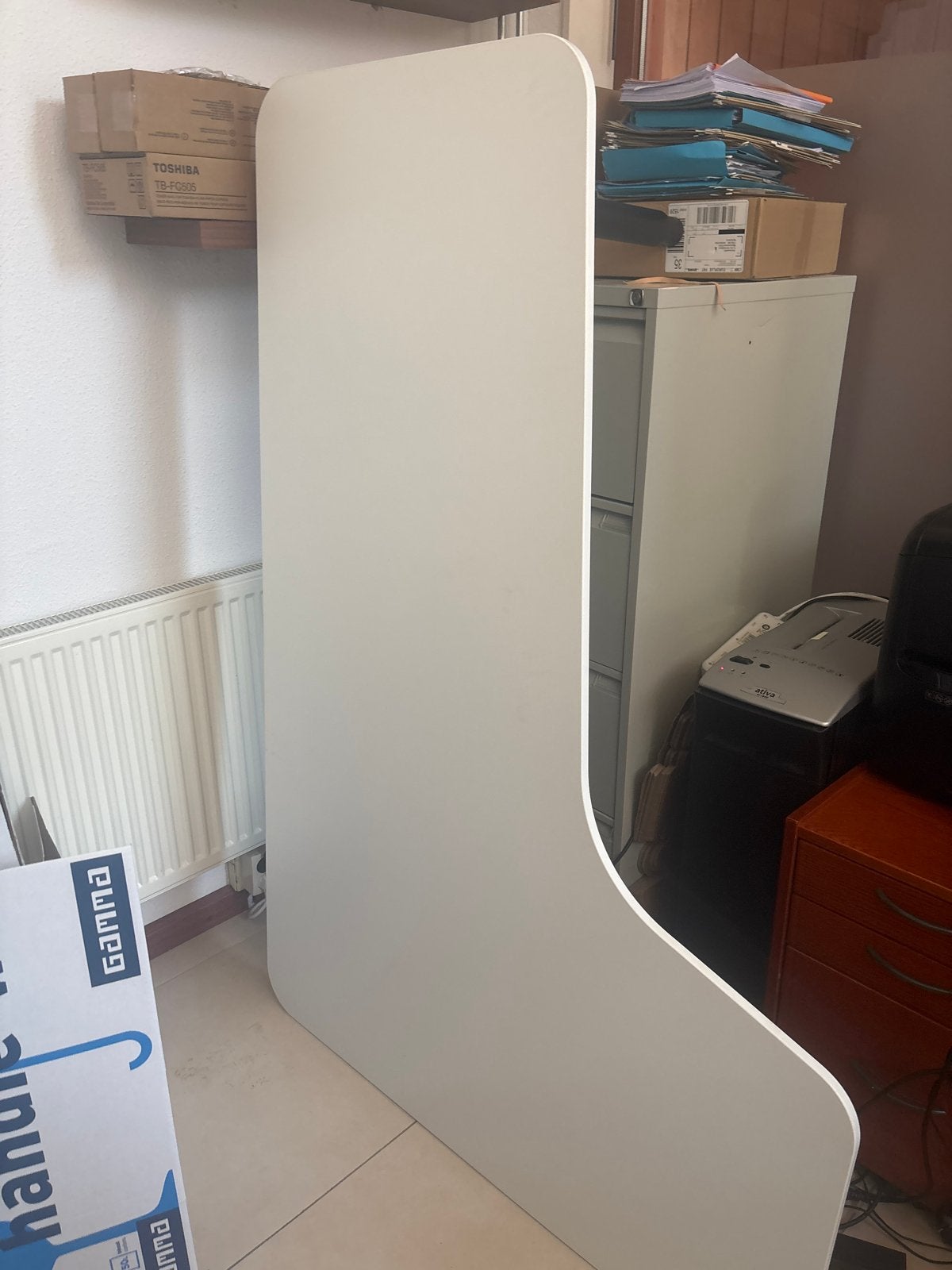 IKEA Hoekbureau Links - Wit, Ophalen, Gebruikt, Spaanplaat of MDF, Hoekbureau