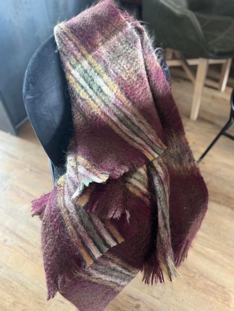 Vintag wollen plaid van mohair, Ophalen of Verzenden, Zo goed als nieuw