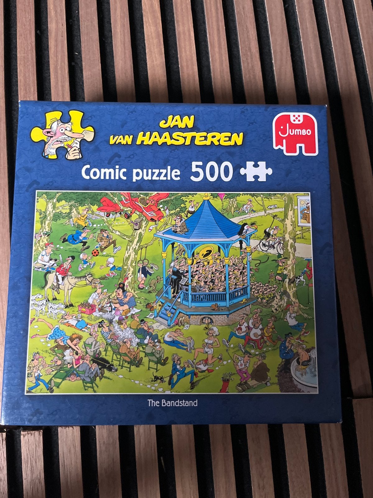 Jan van Haasteren Comic Puzzel - The Bandstand 500+ stukjes, Ophalen, 500 t/m 1500 stukjes, Gebruikt, Legpuzzel