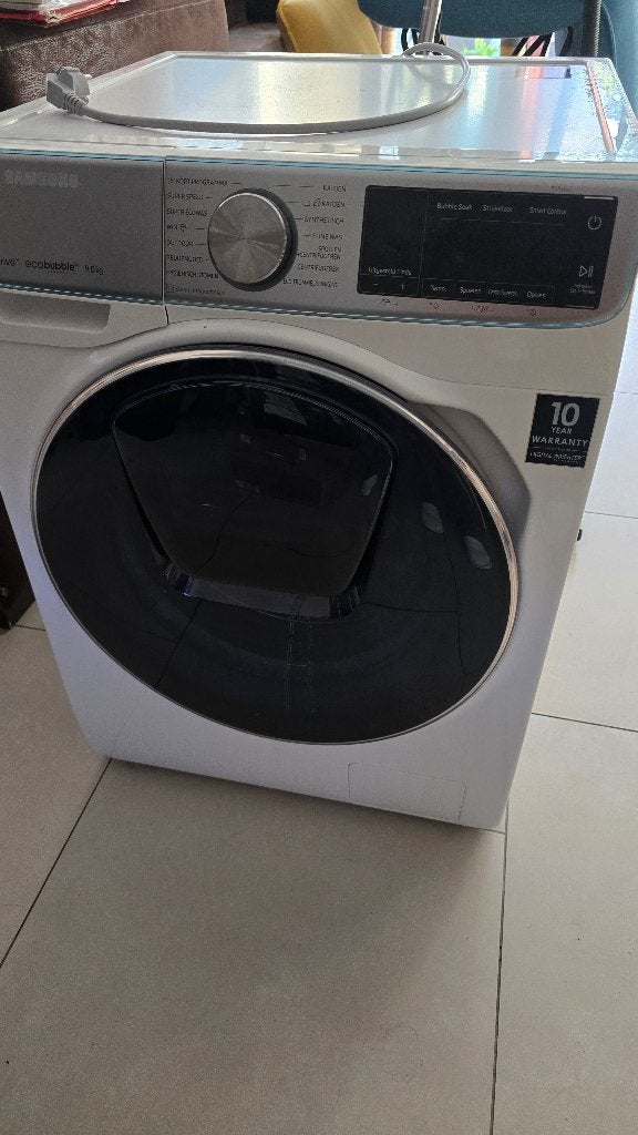 Wasmachine samsung Qdrive 9kg, Ophalen, 1200 tot 1600 toeren, 8 tot 10 kg, Niet werkend