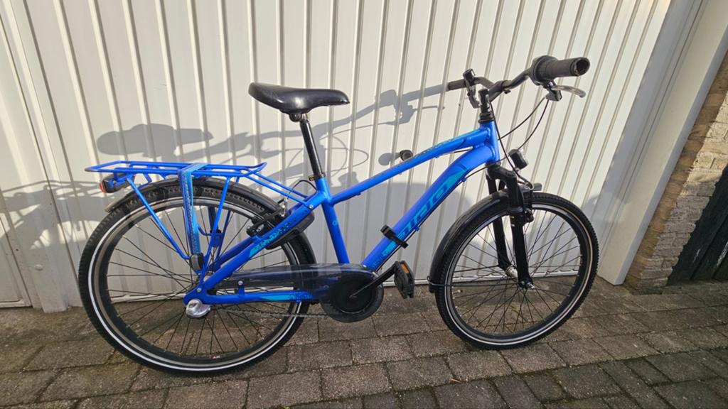 Blauwe Aldo Peak 2.0 jongensfiets, 24 inch, Minder dan 49 cm, Ophalen of Verzenden, Gebruikt, Overige merken