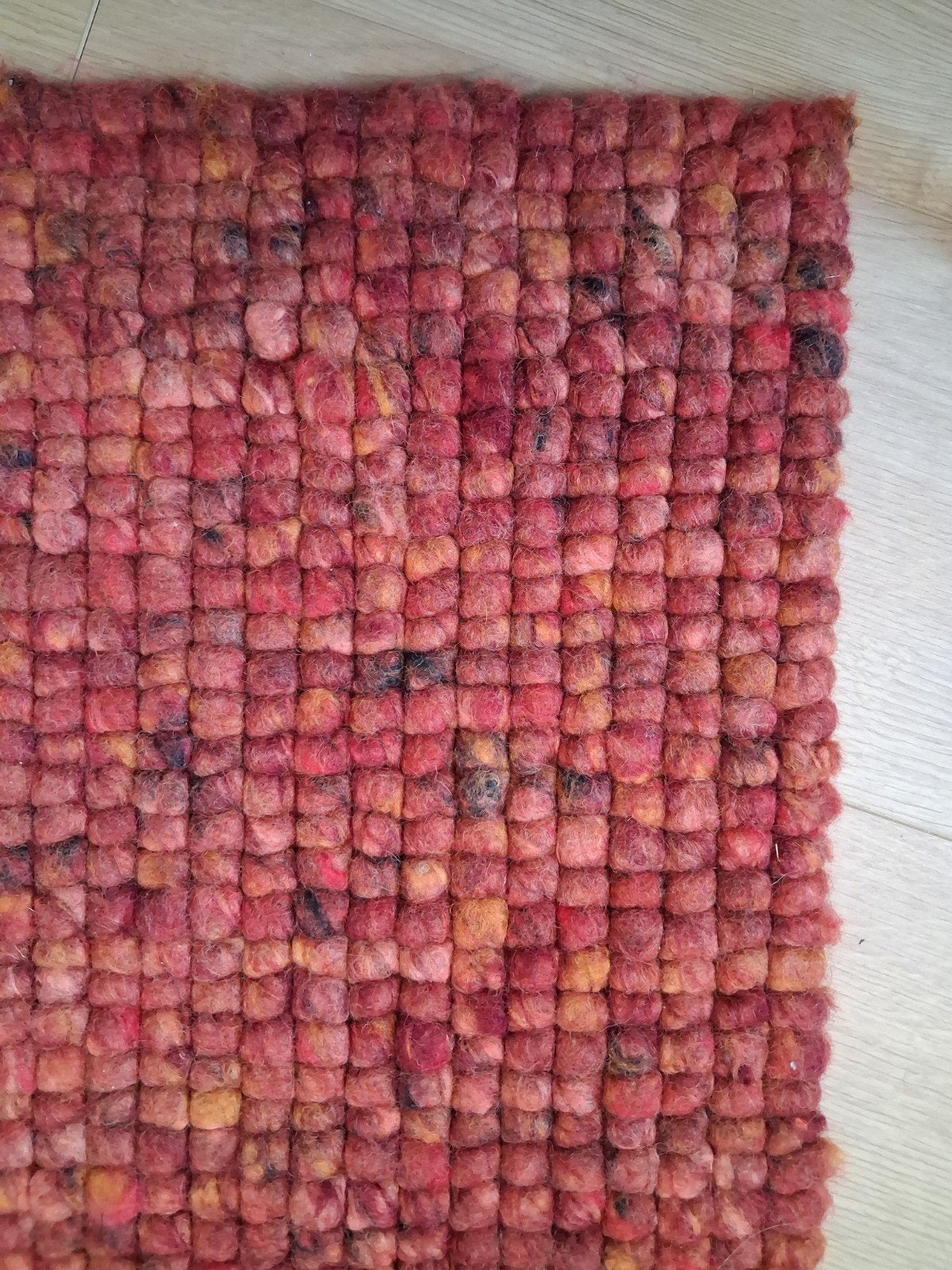 Vloerkleed Beato rood gemêleerd., Huis en Inrichting, Ophalen, 150 tot 200 cm, 200 cm of meer, Zo goed als nieuw