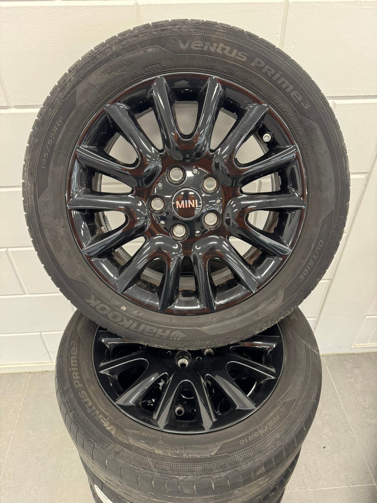 Mini Cooper Velgen 16” Zwart 5x112, Auto-onderdelen, Banden en Velgen, Ophalen, Velg(en), 16 inch, 205 mm