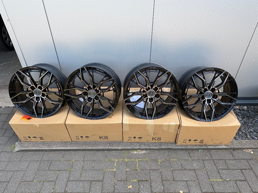 Yanar Wheels AMS-020 19 inch 5x112 et42 Velgen, 19 inch, Gebruikt, Velg(en), Ophalen of Verzenden
