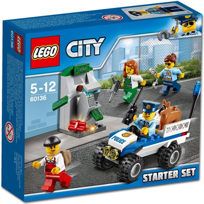 LEGO City 60136 Politie Starterset       * 't LEGOhuis *, Lego, Nieuw, Ophalen of Verzenden, X