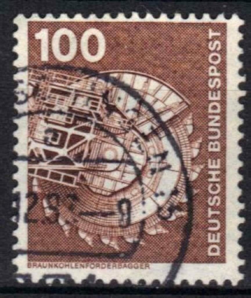 Duitsland Bundespost 1975-1976 - Yvert 703 - Industrie (ST), Verzenden, BRD, Gestempeld