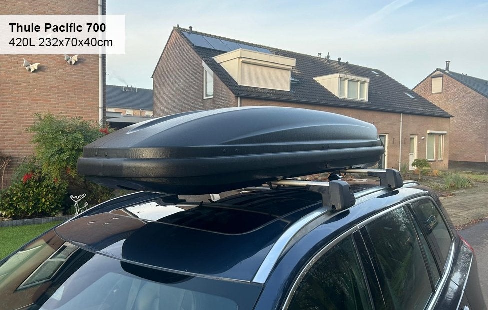 Dakkoffer huren –Thule pacific M 420L dakbox voor vakantie, Auto diversen, Ophalen, Zo goed als nieuw