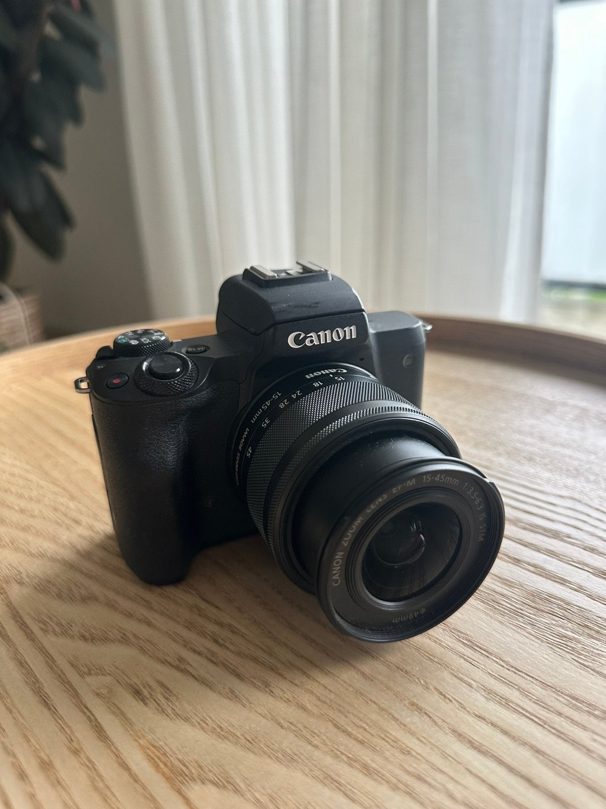Canon EOS M50 Compactcamera met EF-M 15-45mm lens, Gebruikt, Canon, Compact, Ophalen of Verzenden