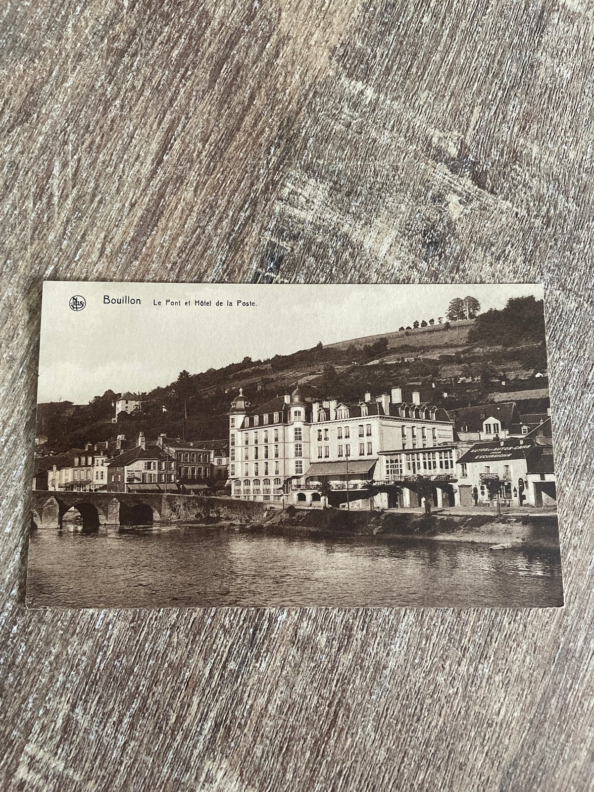 Oude Postkaart Bouillon - Le Pont et Hôtel de la Poste, Ophalen of Verzenden, Ongelopen, Luxemburg
