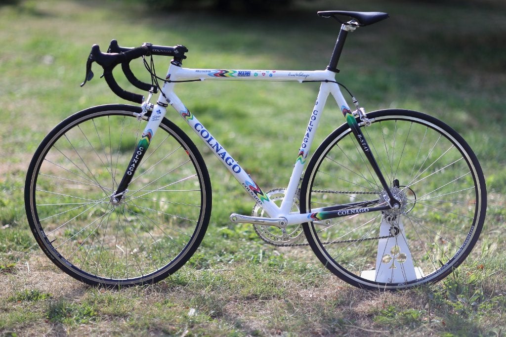Colnago C40 LTD WC 2001 Mapei, 28 inch, Gebruikt, Carbon, Velgrem