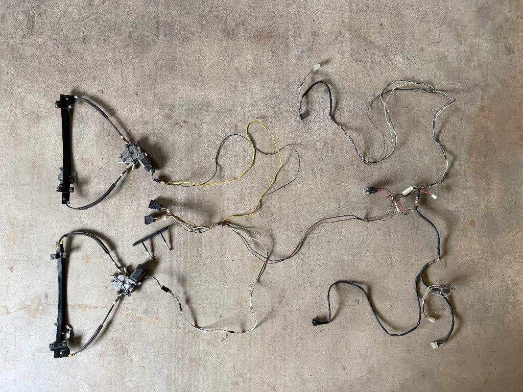 Set elektrische ramen VW Golf Mk2, 3-deurs | OEM VW-Brose, Auto-onderdelen, Ophalen of Verzenden, Gebruikt, Volkswagen