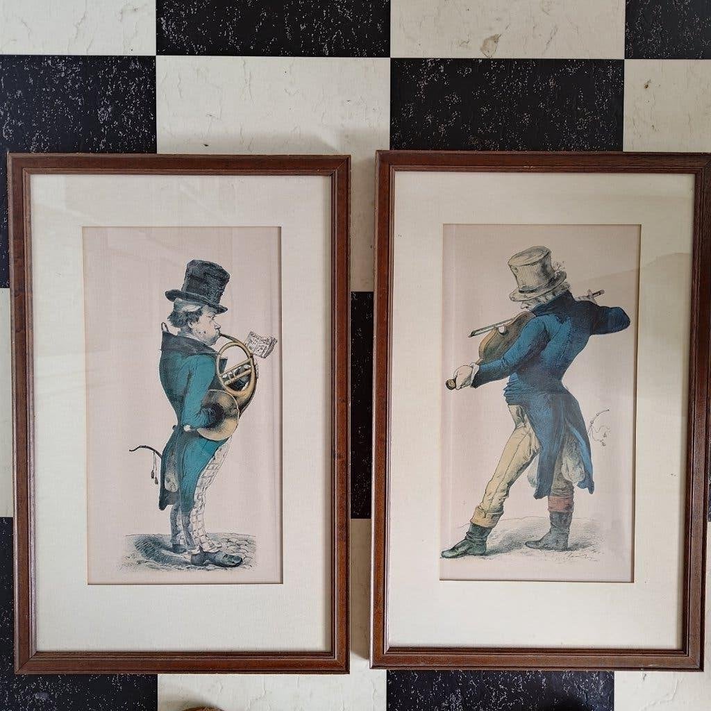 prent, Antiek en Kunst, Ophalen of Verzenden, Gravure, 36 cm, Ingelijst