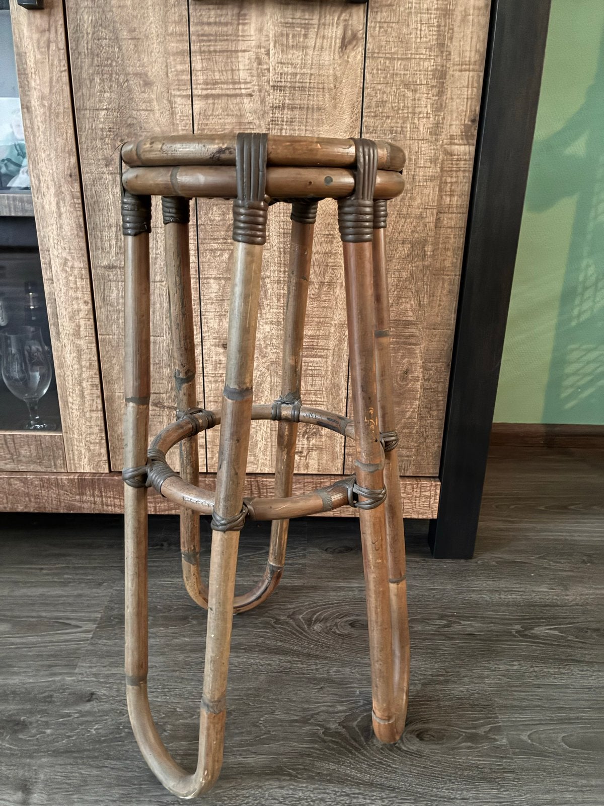 Rotan hoge kruk voor planten, Ophalen, Gebruikt, Overige materialen