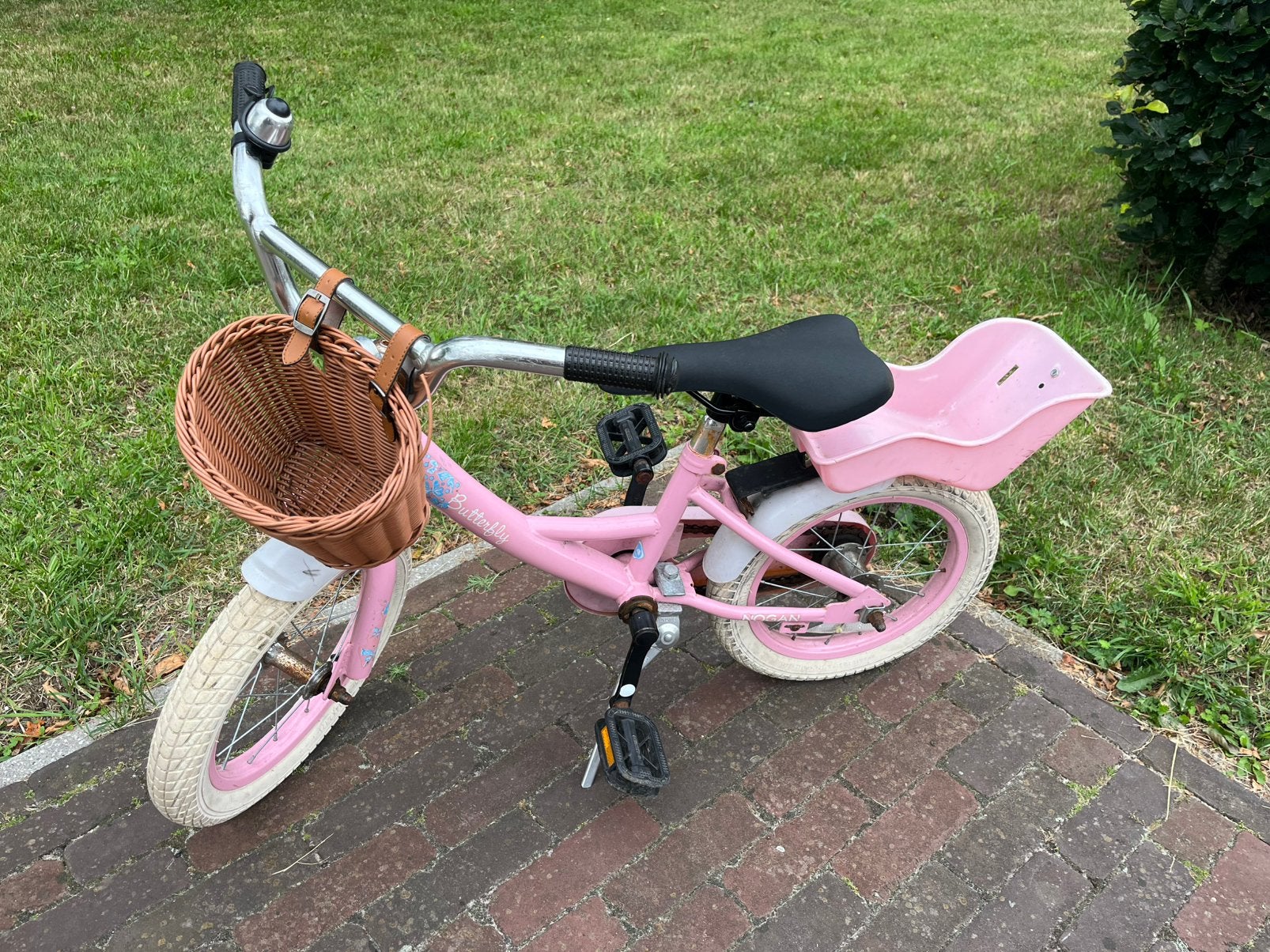 14 inch kinderfiets, Ophalen, Terugtraprem, Zijwieltjes, Gebruikt