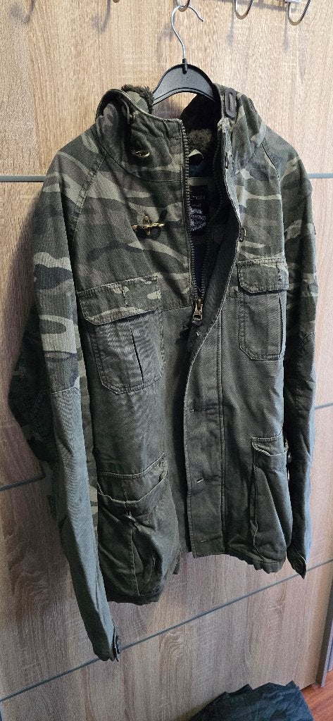 Militairen jas maat XL als nieuw, Kleding | Heren, Ophalen of Verzenden, Zo goed als nieuw, Maat 56/58 (XL), Groen