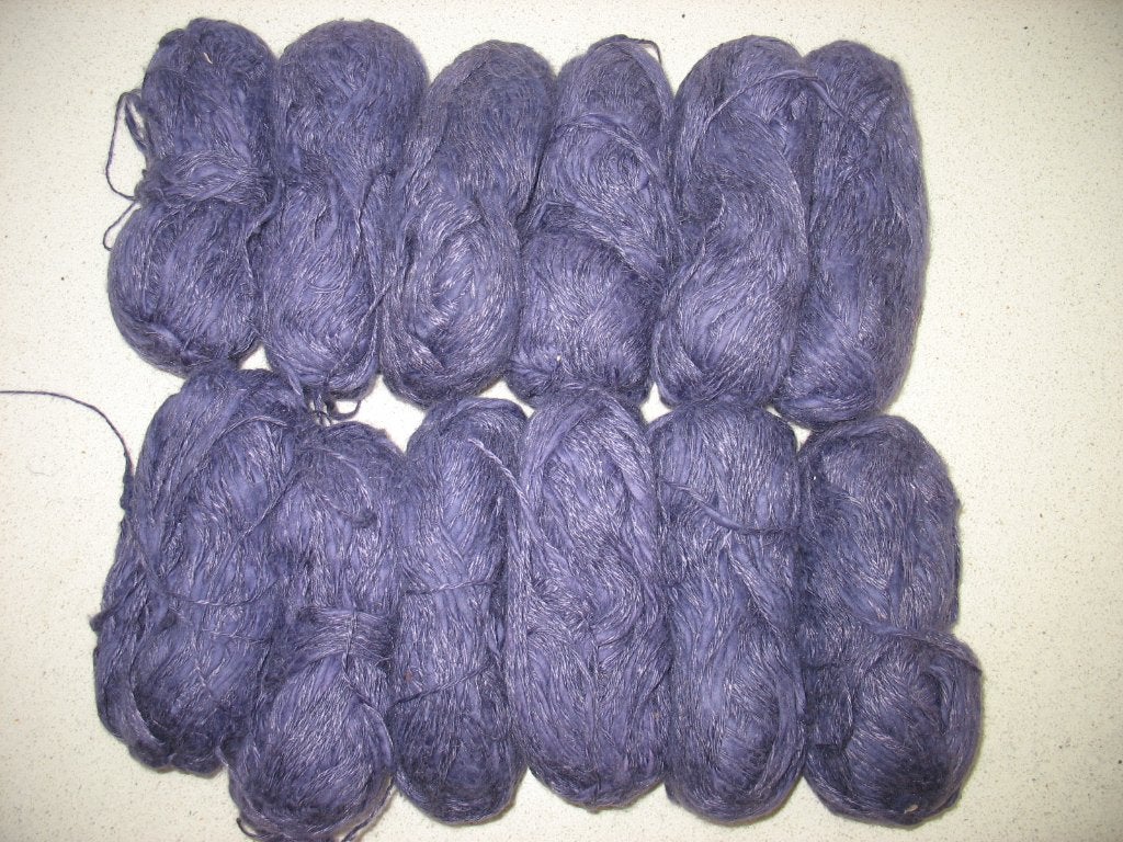 Restantje Breien of haken Knotje Paars met Dotjes 12 x, Hobby en Vrije tijd, Breien en Haken, Ophalen of Verzenden, Nieuw, Breien