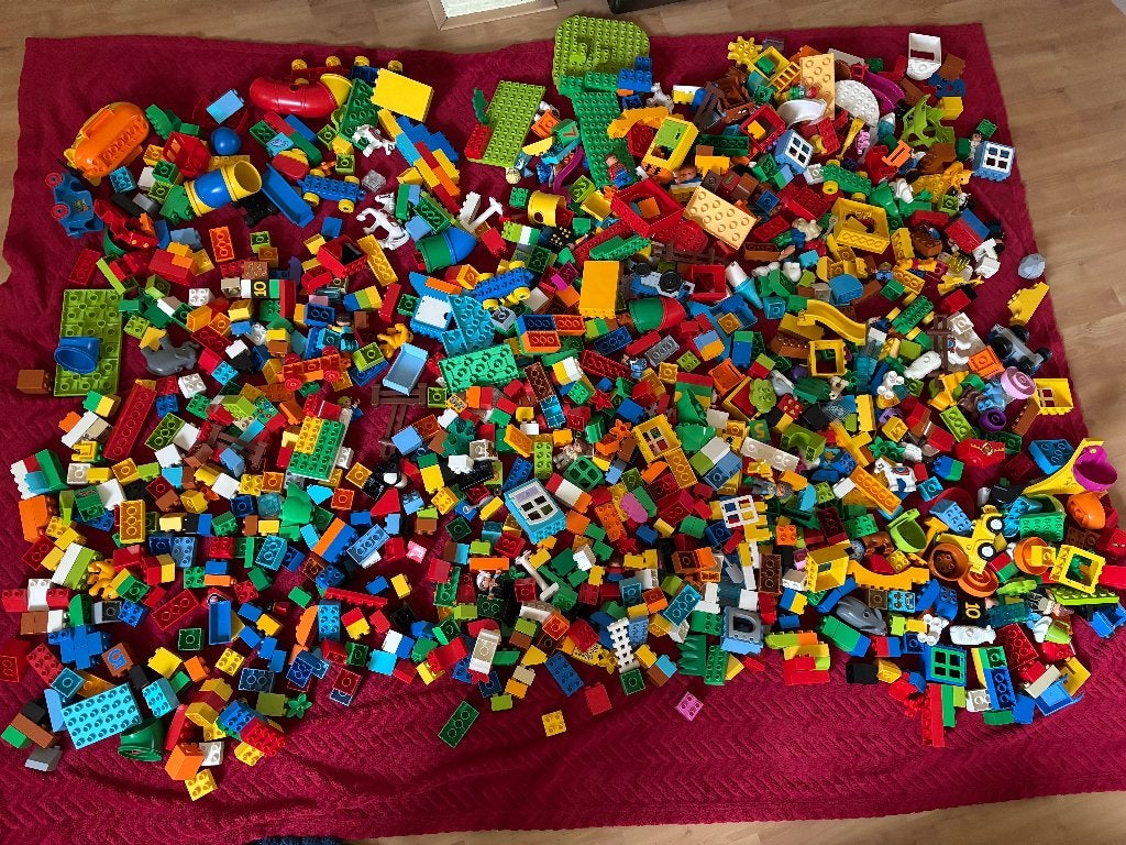 Gigantische partij DUPLO met poppetjes, dieren, etc., Kinderen en Baby's, Speelgoed | Duplo en Lego, Gebruikt, Overige thema's