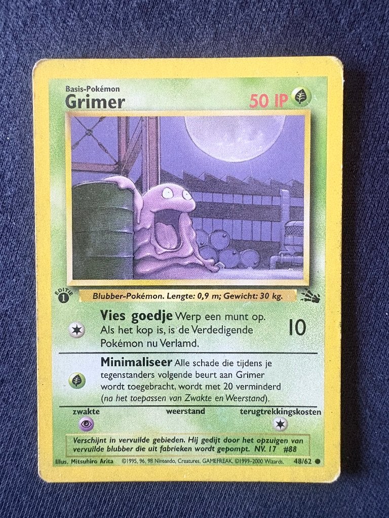 Grimer 1st Edition - Fossil 48/62 - Excellent, Ophalen of Verzenden, Nieuw